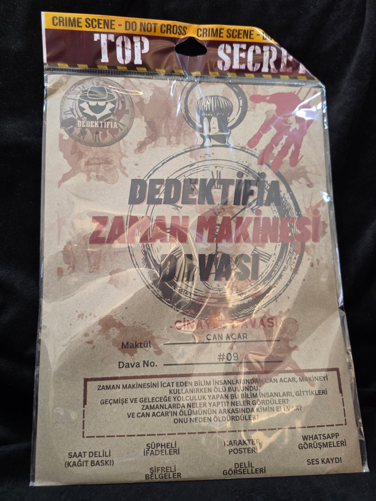 Zaman Makinesi Cinayeti - Evde Oynanabilir Gizem ve Dedektiflik Oyunu
